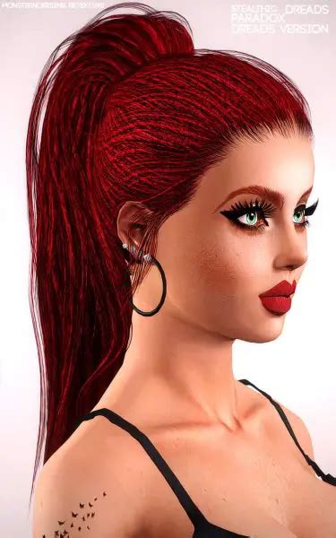 Sims 4 Hairs Joseph Sims Stealthic`s Paradox Hair Retextured Braids