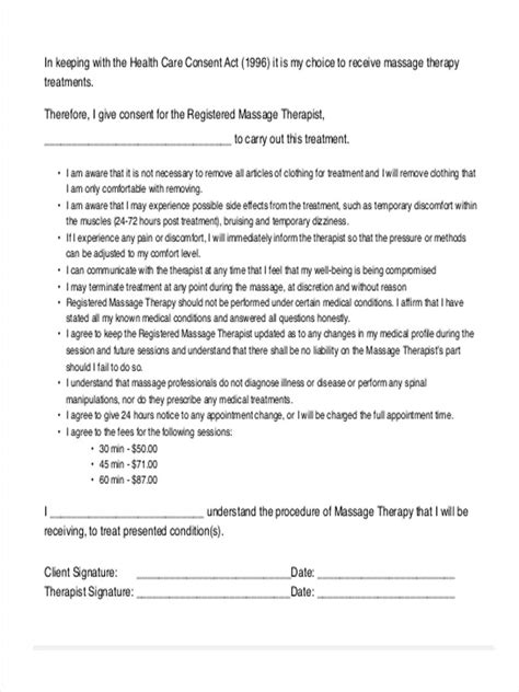 Collect and organise information big and small with google forms. FREE 14+ Massage Consent Forms in PDF | Ms Word