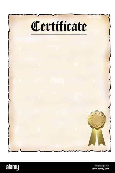 Certificat Document Collègue Award Distinction Certificat Document