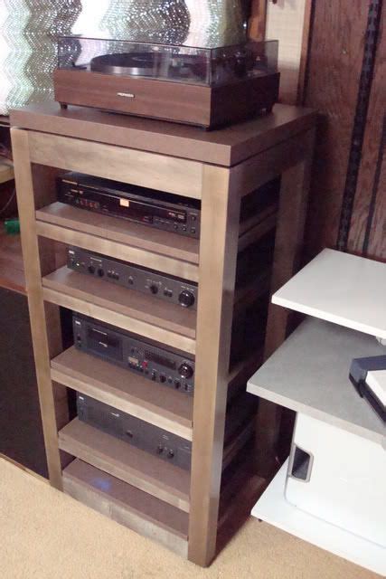 Woodworking plans stereo cabinet woodworking plans blueprints download antique wooden rocking horse planstoy box plans easy wood working plans armoire plans to build woodworking plans. DIY Audio Rack Progress (not a FleXy) | Audio rack, Audio ...