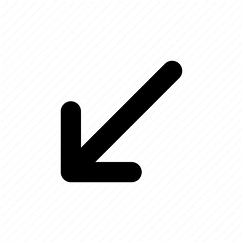 Arrow Bottom Left Icon Download On Iconfinder