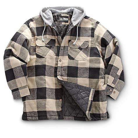 Canyon Guide Quilted Hooded Flannel Shirt 227339 Shirts And Polos At