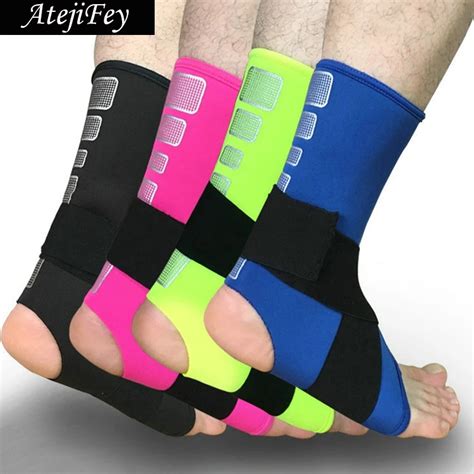 Atejifey 2pcs Breathable Ankle Support Adjustable Sports Elastic