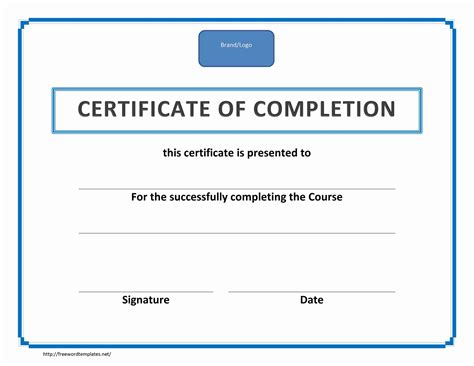 Free Training Completion Certificate Templates Professional Template For Business