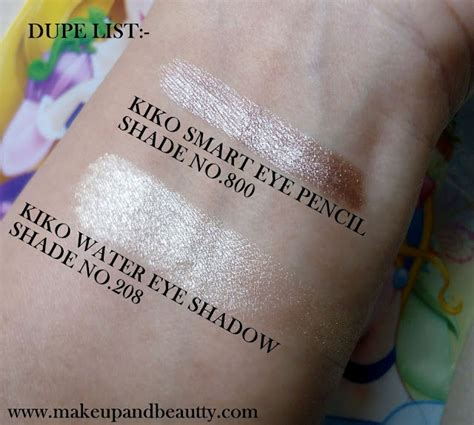 Makeup And Beauty Review And Swatches Of Kiko Milano Water Eyeshadow No208