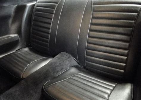 Standard Vinyl Coupe Rear Seats Covers Black Firebird 71 75