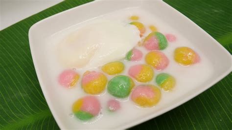 Glutinous Rice Balls In Coconut Milk Bua Loy Rainbow Glutinous Rice Balls In Coconut Milk