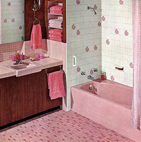 Vintage Pink Bathrooms See Some Wild Bubblegum Era Midcentury Home