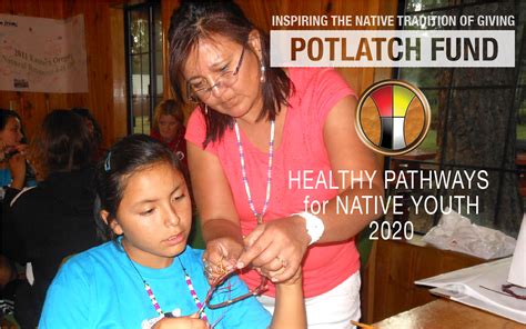 Announcing Healthy Pathways For Native Youth Grantees 2020 Potlatch Fund