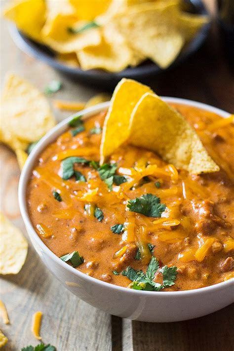 This Homemade Chili Cheese Dip Contains No Processed Cheese And No