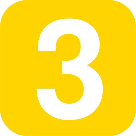 Yellow Number 3 Clip Art At Vector Clip Art Online Royalty