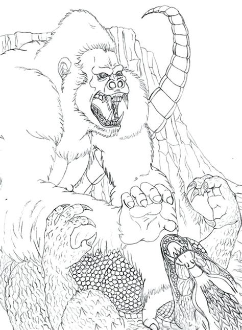 Make a coloring book with gorilla kingkong for one click. Mechagodzilla Coloring Pages at GetDrawings | Free download