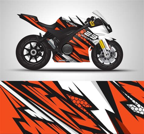 Premium Vector Motorcycle Wrap Decal And Vinyl Sticker Illustration