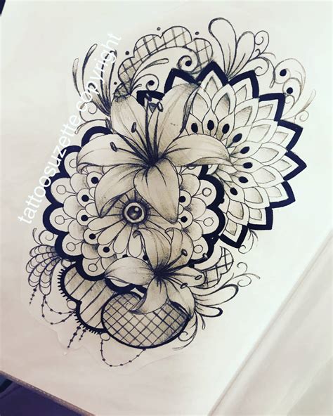 Tatouage Dentelle Fleur By Tattoosuzette On Deviantart
