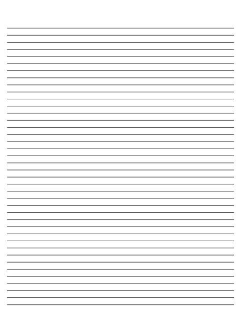 Lined Paper For Writing Activity Shelter