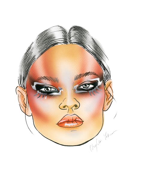 Printable Face Charts For Makeup Grotto Pinterest Face Charts Hot Sex Picture