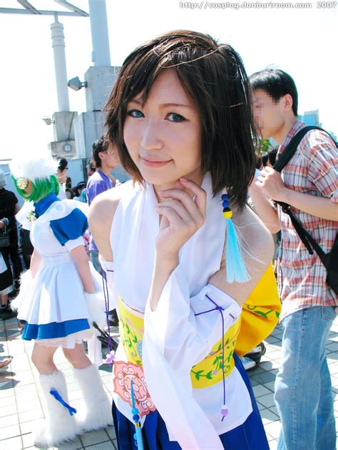 yuna final fantasy final fantasy x cosplay detached sleeves photo medium robe saeki