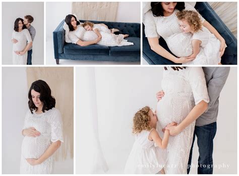 Simple In Studio Maternity Session Emily Lucarz