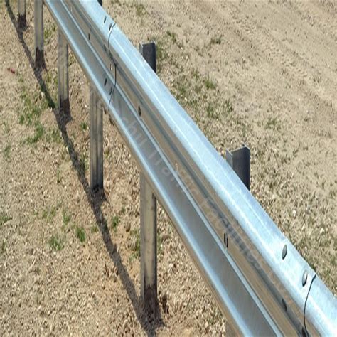 W Beam Class A 267mm Metal Crash Barrier Highway Guardrails
