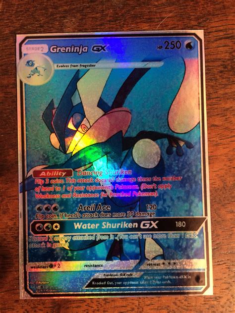 Ash Greninja Gx Ex Orica Pokemon Card Etsy