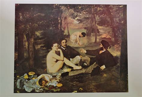 Edouard Manet Le Déjeuner Sur L Herbe 1863 - Edouard Manet - "Le Dejeuner sur l´herbe" - El Marco Verde - Obra