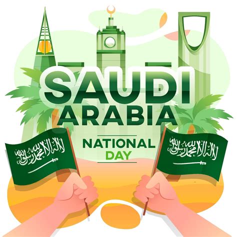 Saudi Arabia National Day Greeting Card 3053479 Vector Art At Vecteezy