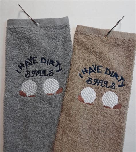 Funny Golf Towel Golf T I Have Dirty Balls Useful T Etsy