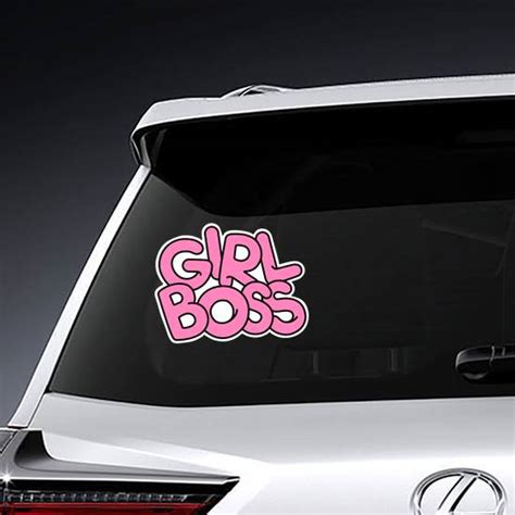 Pink Girl Boss Sticker