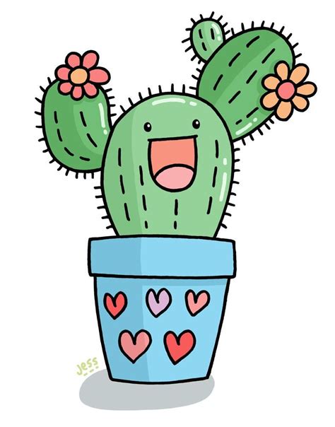 Jess Bradley On X Ilustración De Cactus Cactus Dibujo Pintura De Cactus