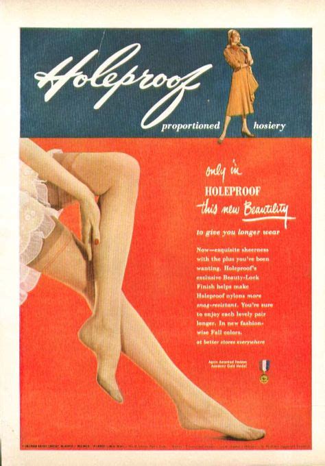 holeproof print women leg pantyhose stockings vintage ads posters prints best