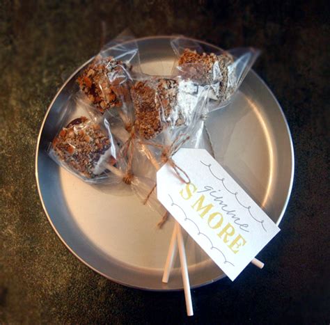 Two Hearts Weddings Wedding Favors Smores On A Stick