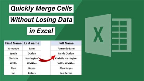 Quick Way To Merge Cells Without Losing Data In Excel Excel For