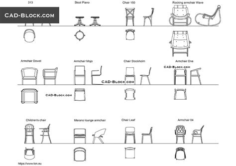 Hanging Chair Autocad Block Download Autocad