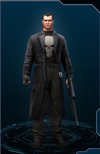 Marvel Heroes Punisher Trench Coat Costume The Video Games