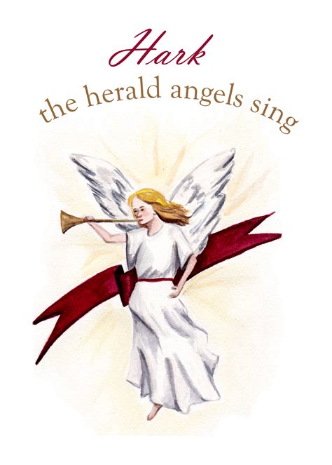 Hark The Herald Angels Sing Christmas Card Esther Beler Wodrich