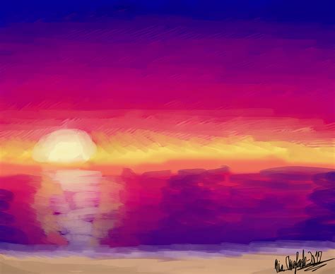 How To Draw A Sunrise Digital