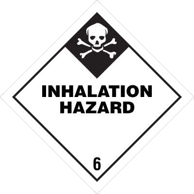 DOT Class 6 Inhalation Hazard Shipping Labels Seton Seton