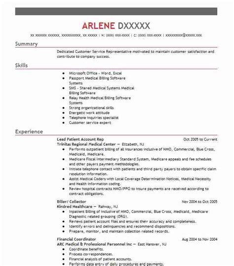 The resume sample below can be used as a basis for writing a resume for the position of an accounts receivable clerk. Debt Collector Resume Sample | Collector Resumes | LiveCareer