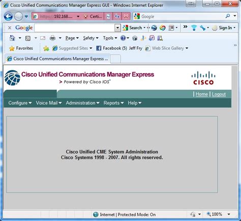 Cisco Callmanager Express Setup For Home Fryguys Blog