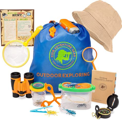 Outdoor Adventure Kit For Kids 20 Pc Bug Catching And Explorer Kit