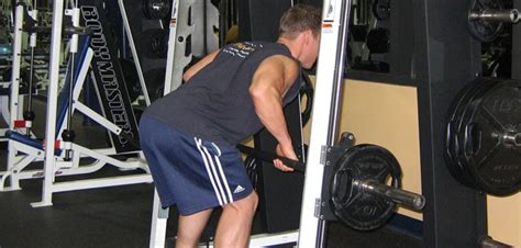 Smith Machine Rows Back Exercise Guide With Photos