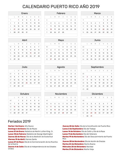 Calendario Puerto Rico Enero De 2021 Para Imprimir Michel Zbinden Es