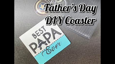 Fathers Day Diy Coaster Coaster Painting Using Chalkpaint Simple