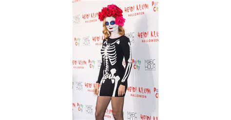 Heather Graham As A Skeleton Heidi Klums Halloween Party Pictures