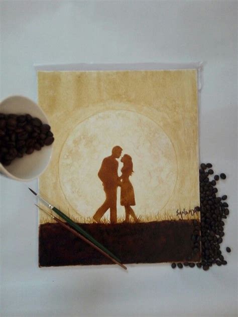 Coffeepainting Coffeelove Lovelycouple Romanticnight Paintings