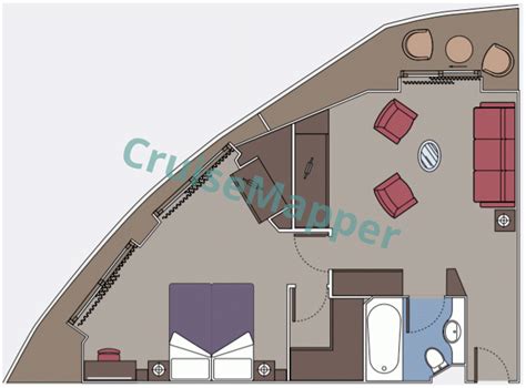 Cabins 1751 | guests 4345. MSC Preziosa cabins and suites | CruiseMapper
