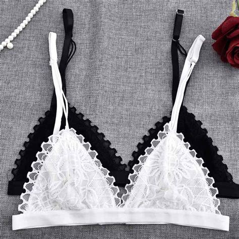 Buy Sexy Bra Floral Lace Wire Bra Bustier Sheer Top Seamless Bralette