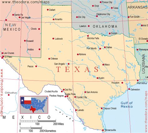 Maps Of Texas Texan Flags Maps Economy Geography Climate Natural