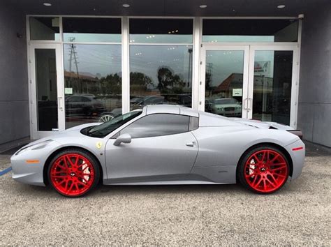 Kylie Jenners Ferrari 458 Gets Matte Grey Wrap And Forgiato Wheels