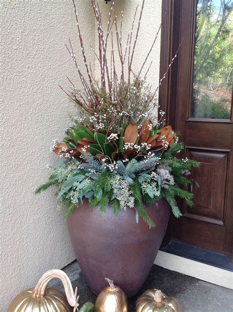 With this excellent plant pot, you can create beautiful displays your favourite flowers and plants, either to enhance your home or office decor or as. Winter outdoor arrangement. | Winter container gardening ...